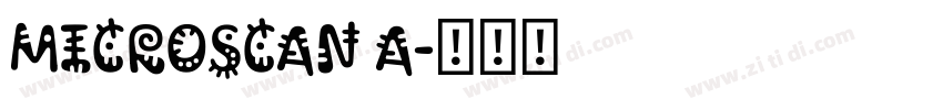 Microscan A字体转换